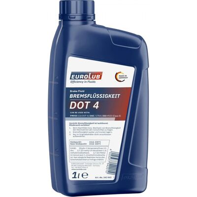 EUROLUB EUROLUB Liquide de frein DOT4 - 1 L - Publicité EUROLUB EUROLUB Liquide de frein DOT4 - 1 L - Publicité