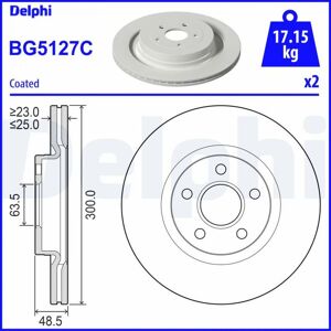 DELPHI BG5127C Disque de frein ventilé 25mm - Disque de frein - Publicité DELPHI BG5127C Disque de frein ventilé 25mm - Disque de frein - Publicité