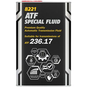 Huile pour boîte automatique MANNOL ATF Special Fluid 236.17 Metal 1L - Publicité Huile pour boîte automatique MANNOL ATF Special Fluid 236.17 Metal 1L - Publicité