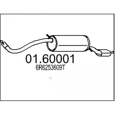 Silencieux arrière MTS 01.60001 - Échappement pour VW/Audi - Publicité Silencieux arrière MTS 01.60001 - Échappement pour VW/Audi - Publicité