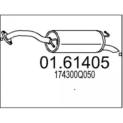 MTS 01.61405 Silencieux arrière - Pièce d'échappement pour Toyota Yaris III - Publicité MTS 01.61405 Silencieux arrière - Pièce d'échappement pour Toyota Yaris III - Publicité