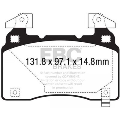 EBC Brakes DP43028R - Avant, Opel, Alfa Romeo - Performance Brake Pads - Publicité EBC Brakes DP43028R - Avant, Opel, Alfa Romeo - Performance Brake Pads - Publicité