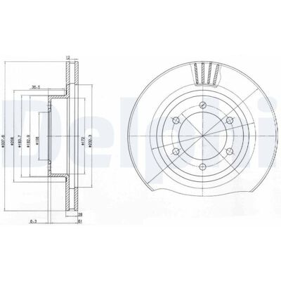 DELPHI BG4052 Land Cruiser Prado 120 - Disque de frein - Publicité DELPHI BG4052 Land Cruiser Prado 120 - Disque de frein - Publicité