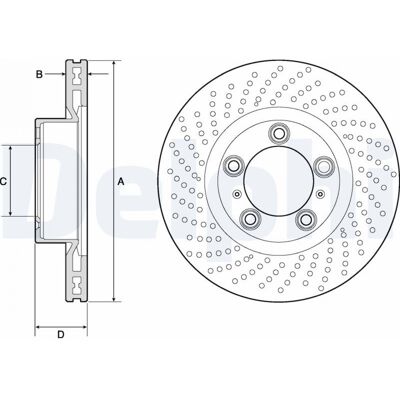 DELPHI BG4813C Disque de frein ventilé en carbone haute teneur - Disque de frein - Publicité DELPHI BG4813C Disque de frein ventilé en carbone haute teneur - Disque de frein - Publicité