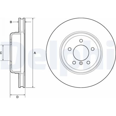 Disque de frein ventilé en carbone élevé Delphi BG9159C pour BMW Z4 - Disque de frein - Publicité Disque de frein ventilé en carbone élevé Delphi BG9159C pour BMW Z4 - Disque de frein - Publicité