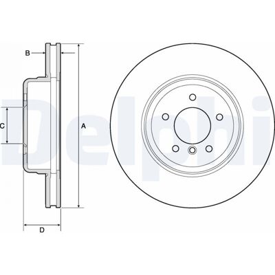 DELPHI BG9163C Disque de frein ventilé en carbone - Disque de frein - Publicité DELPHI BG9163C Disque de frein ventilé en carbone - Disque de frein - Publicité