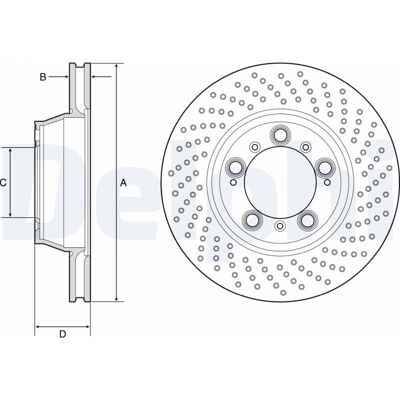Disques ventilés Delphi pour Porsche 911 - Frein - Publicité Disques ventilés Delphi pour Porsche 911 - Frein - Publicité