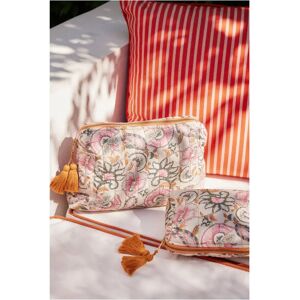 Louise Misha Pochette Teiki en coton bio Rose S - Publicité Louise Misha Pochette Teiki en coton bio Rose S - Publicité