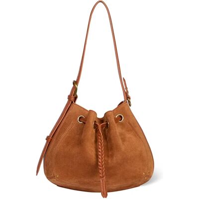Jérôme Dreyfuss Sac Andy Croute Velours Caramel taille unique - Publicité Jérôme Dreyfuss Sac Andy Croute Velours Caramel taille unique - Publicité