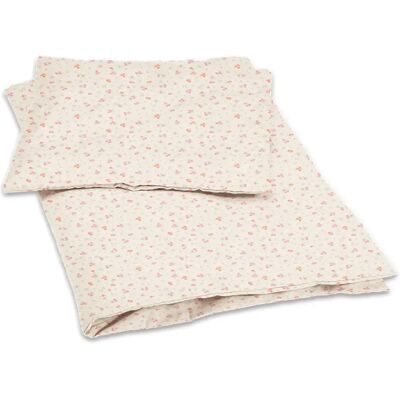 Konges Sløjd Parure de lit Bella Nonoka en coton bio Rose 100x140 - Publicité Konges Sløjd Parure de lit Bella Nonoka en coton bio Rose 100x140 - Publicité