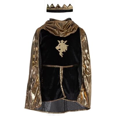 Great Pretenders Déguisement de chevalier avec cape et couronne Or 5/6 ans - Publicité Great Pretenders Déguisement de chevalier avec cape et couronne Or 5/6 ans - Publicité