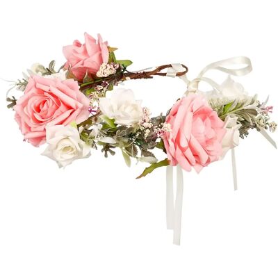Souza Couronne de fleurs Eefke Rose taille unique - Publicité Souza Couronne de fleurs Eefke Rose taille unique - Publicité