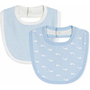Petit Bateau Lot 2 Bavoirs Baleines Coton Bio Bleu taille unique - Publicité Petit Bateau Lot 2 Bavoirs Baleines Coton Bio Bleu taille unique - Publicité