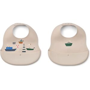 Liewood Bavoirs en silicone Ember - Set de 2 Sailing/Sandy taille unique - Publicité Liewood Bavoirs en silicone Ember - Set de 2 Sailing/Sandy taille unique - Publicité