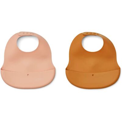Liewood Bavoir Ember en silicone-set de 2 Rose taille unique - Publicité Liewood Bavoir Ember en silicone-set de 2 Rose taille unique - Publicité