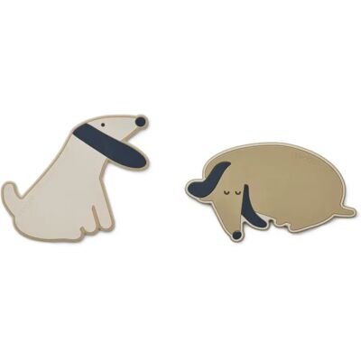 Liewood Anneaux de dentition Gia en silicone - Set de 2 Beige taille unique - Publicité Liewood Anneaux de dentition Gia en silicone - Set de 2 Beige taille unique - Publicité