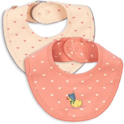 Konges Sløjd Lot de 2 Bavoirs Canard Coton Bio Rose taille unique - Publicité Konges Sløjd Lot de 2 Bavoirs Canard Coton Bio Rose taille unique - Publicité
