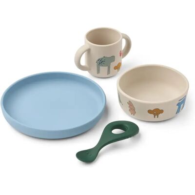 Liewood Set vaisselle Vivi en silicone - Set de 4 Imagine/Sandy taille unique - Publicité Liewood Set vaisselle Vivi en silicone - Set de 4 Imagine/Sandy taille unique - Publicité