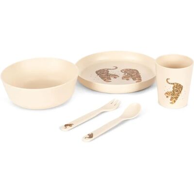 Konges Sløjd Set repas Tiger Beige taille unique - Publicité Konges Sløjd Set repas Tiger Beige taille unique - Publicité