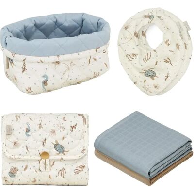 Cam Cam Coffret de naissance Sea Garden Bleu taille unique - Publicité Cam Cam Coffret de naissance Sea Garden Bleu taille unique - Publicité