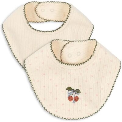 Konges Sløjd Bavoirs bandana Minnie - Set de 2 Ecru taille unique - Publicité Konges Sløjd Bavoirs bandana Minnie - Set de 2 Ecru taille unique - Publicité