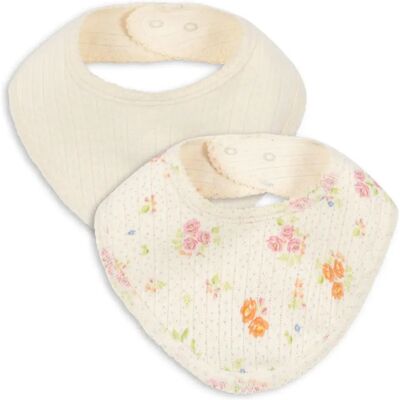 Konges Sløjd Bavoirs bandana Nonoka - Set de 2 Ecru taille unique - Publicité Konges Sløjd Bavoirs bandana Nonoka - Set de 2 Ecru taille unique - Publicité