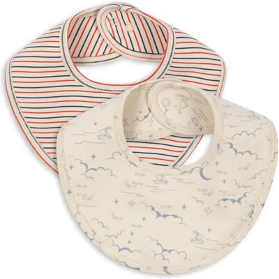 Konges Sløjd Bavoirs bandana Marino - Set de 2 Beige taille unique - Publicité Konges Sløjd Bavoirs bandana Marino - Set de 2 Beige taille unique - Publicité