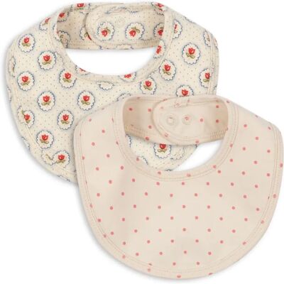 Konges Sløjd Bavoirs bandana Pirouette - Set de 2 Ecru taille unique - Publicité Konges Sløjd Bavoirs bandana Pirouette - Set de 2 Ecru taille unique - Publicité