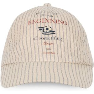 Konges Sløjd Casquette Elliot Rayée Seersucker Coton Bio Beige 2/4 ans - Publicité Konges Sløjd Casquette Elliot Rayée Seersucker Coton Bio Beige 2/4 ans - Publicité