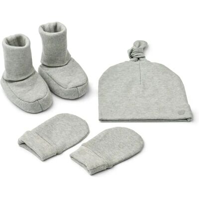 Liewood Chaussons + Bonnet + Mitaines Coton Bio Amora Gris 6/9 mois - Publicité Liewood Chaussons + Bonnet + Mitaines Coton Bio Amora Gris 6/9 mois - Publicité