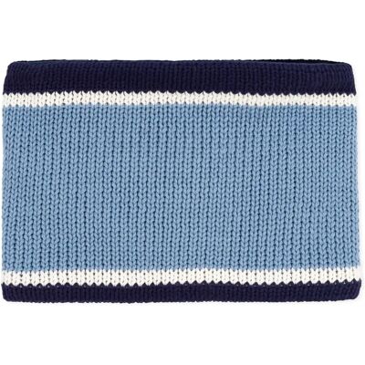 Petit Bateau Snood Maille Rayé Bleu taille unique - Publicité Petit Bateau Snood Maille Rayé Bleu taille unique - Publicité