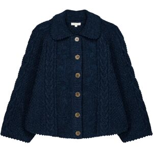 Louise Misha Cape Khellane Maille - Collection Femme Bleu marine S - Publicité Louise Misha Cape Khellane Maille - Collection Femme Bleu marine S - Publicité