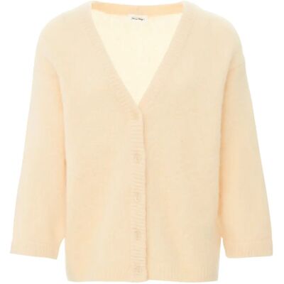 American Vintage Cardigan Mi-long Boutonné Pinobery Mohair Rose pêche M - Publicité American Vintage Cardigan Mi-long Boutonné Pinobery Mohair Rose pêche M - Publicité