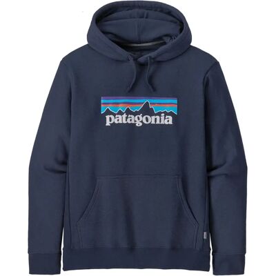 Patagonia Hoodie P-6 Logo Recyclé - Collection Homme - Bleu marine S - Publicité Patagonia Hoodie P-6 Logo Recyclé - Collection Homme - Bleu marine S - Publicité