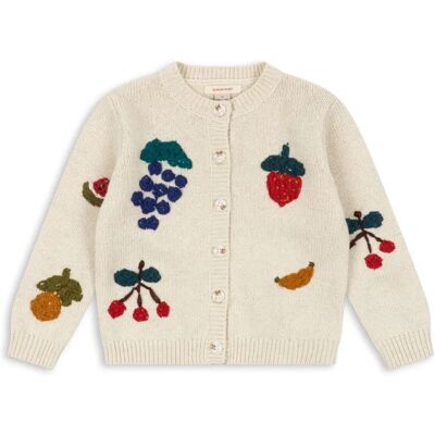Konges Sløjd Gilet Fruity Laine Ecru 2 ans - Publicité Konges Sløjd Gilet Fruity Laine Ecru 2 ans - Publicité