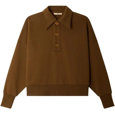 Sessùn Pull Blove Coton Caramel XS - Publicité Sessùn Pull Blove Coton Caramel XS - Publicité
