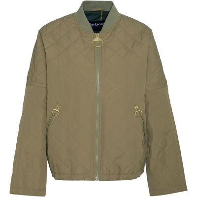 Barbour Bomber Matelassée Emlyn Vert kaki FR 38/UK 10 - Publicité Barbour Bomber Matelassée Emlyn Vert kaki FR 38/UK 10 - Publicité