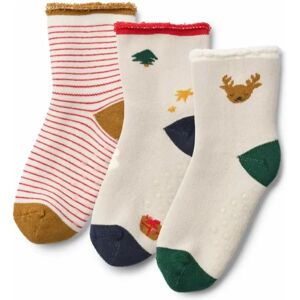 Liewood Lot de 3 Paires de Chaussettes Eloy Noël Ecru 17/18 - Publicité Liewood Lot de 3 Paires de Chaussettes Eloy Noël Ecru 17/18 - Publicité