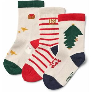Liewood Lot de 3 Paires de Chaussettes Silas Noël Rouge 17/18 - Publicité Liewood Lot de 3 Paires de Chaussettes Silas Noël Rouge 17/18 - Publicité