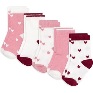Petit Bateau Lot de 5 Paires de Chaussettes Cœurs Bébé Rose 19/22 - Publicité Petit Bateau Lot de 5 Paires de Chaussettes Cœurs Bébé Rose 19/22 - Publicité