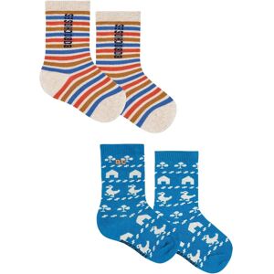 Bobo Choses Lot de 2 Paires de Chaussettes Rayées Coton Bio Bleu 17/19 - Publicité Bobo Choses Lot de 2 Paires de Chaussettes Rayées Coton Bio Bleu 17/19 - Publicité