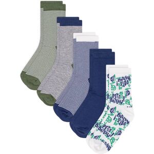 Petit Bateau Lot de 5 Paires de Chaussettes Petit Bateau Bleu 27/30 - Publicité Petit Bateau Lot de 5 Paires de Chaussettes Petit Bateau Bleu 27/30 - Publicité