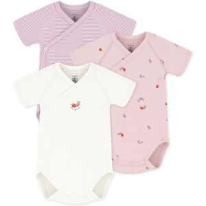 Petit Bateau Lot 3 Bodies Croisés Fleuris Coton Bio Rose Naissance - Publicité Petit Bateau Lot 3 Bodies Croisés Fleuris Coton Bio Rose Naissance - Publicité