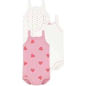 Petit Bateau Lot 3 Bodies à Bretelles Cœurs Coton Bio Rose 3 mois - Publicité Petit Bateau Lot 3 Bodies à Bretelles Cœurs Coton Bio Rose 3 mois - Publicité