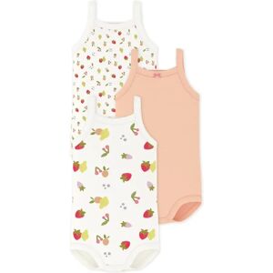Petit Bateau Lot 3 Bodies à Bretelles Fruits Coton Bio Blanc 3 mois - Publicité Petit Bateau Lot 3 Bodies à Bretelles Fruits Coton Bio Blanc 3 mois - Publicité