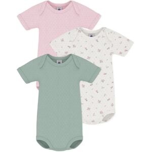 Petit Bateau Lot 3 Bodies Ajourés Fleuris Coton Bio Rose 3 mois - Publicité Petit Bateau Lot 3 Bodies Ajourés Fleuris Coton Bio Rose 3 mois - Publicité