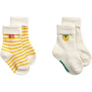 Bobo Choses Lot de 2 Paires de Chaussettes Fraises Coton Bio Jaune 17/19 - Publicité Bobo Choses Lot de 2 Paires de Chaussettes Fraises Coton Bio Jaune 17/19 - Publicité