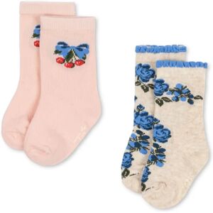 Konges Sløjd Lot de 2 Paires de Chaussettes Fleuries Rose 17/18 - Publicité Konges Sløjd Lot de 2 Paires de Chaussettes Fleuries Rose 17/18 - Publicité