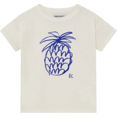 Bobo Choses T-Shirt Ananas Coton Bio Blanc 6/12 mois - Publicité Bobo Choses T-Shirt Ananas Coton Bio Blanc 6/12 mois - Publicité