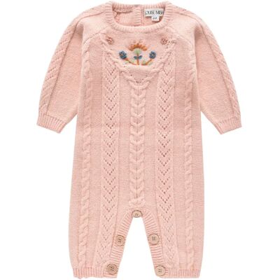 Louise Misha Combinaison Maille Brodée Main Misouka Rose pâle 12 mois - Publicité Louise Misha Combinaison Maille Brodée Main Misouka Rose pâle 12 mois - Publicité